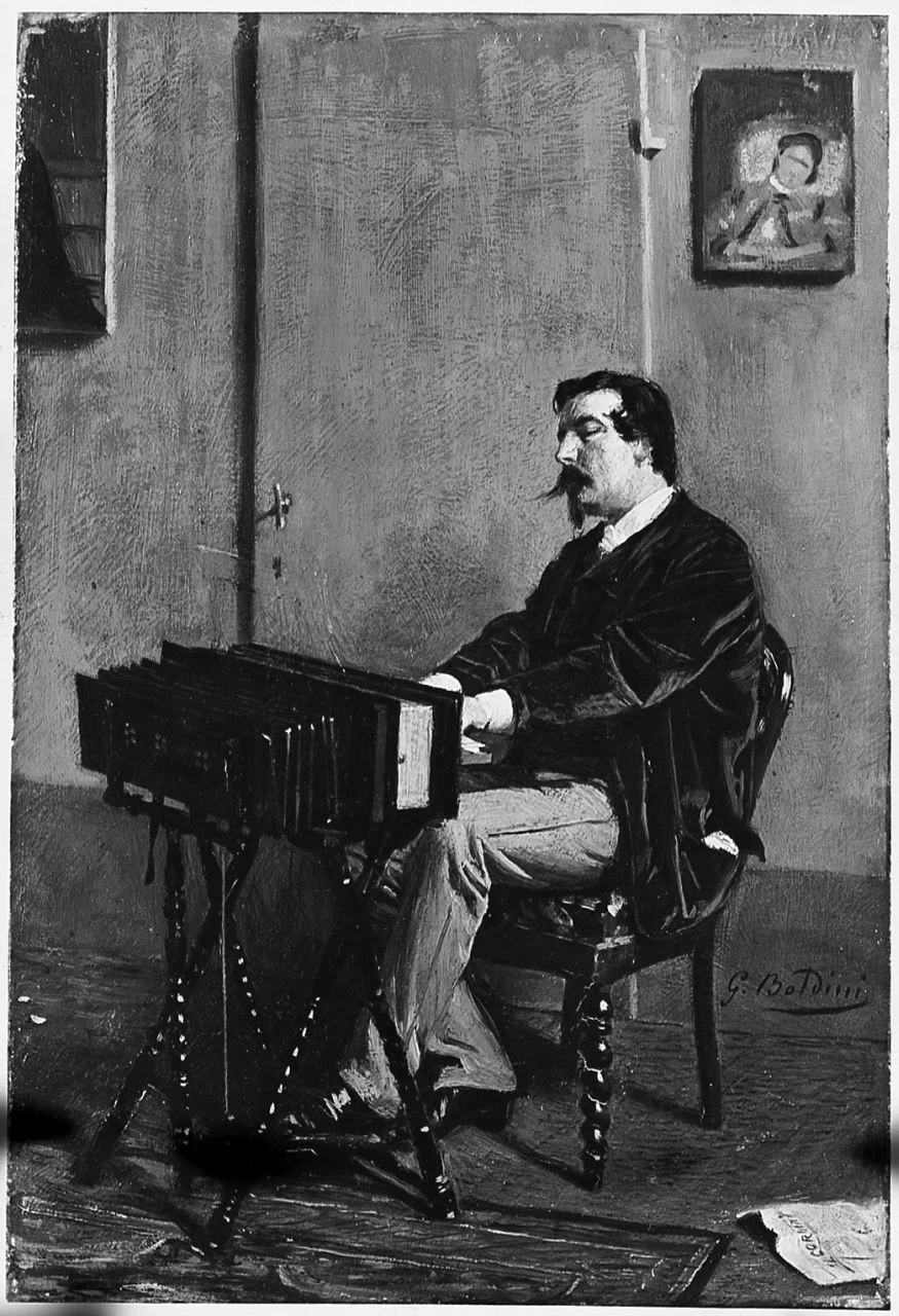 Ritratto di Cristiano Banti alla spinetta - Palazzo Pitti, Firenze